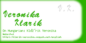 veronika klarik business card